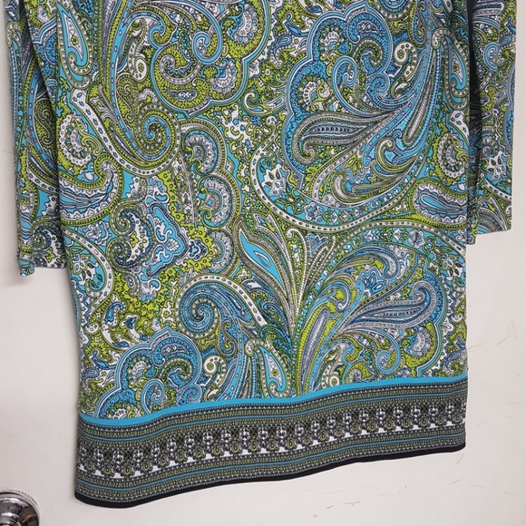 New Michael Kors Paisley 3/4 Sleeve Dress NWT - Picture 4 of 8